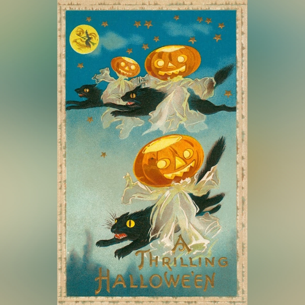Pumpkin Ghost Art Print